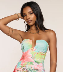 Tropic Temptation Mesh Mini Dress