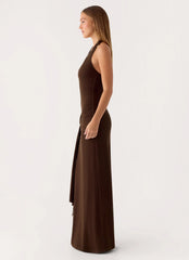 Vedetta Maxi Dress - Chocolate