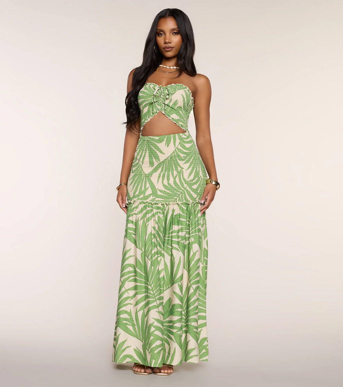 Coconut Coast Cutout Maxi Dress