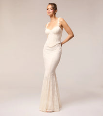 Giorgina Lace Corset Flower Formal Dress
