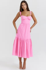 French Pink Midi Sundress