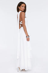 Special Occasion Strapless Maxi Dress White