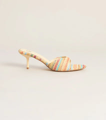 Spritz O' Clock Kitten Striped Heels