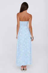 Dress Ready Strapless Maxi Dress Blue