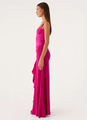 Satellite Maxi Dress - Deep Red