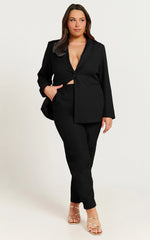Hermie Blazer - Single Breasted Blazer in Black