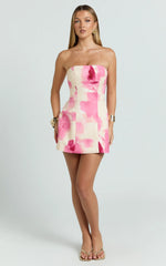 Catharine Mini Dress - Peach