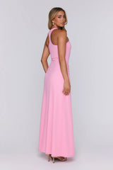 Glam And Glow Mesh Maxi Dress Pink