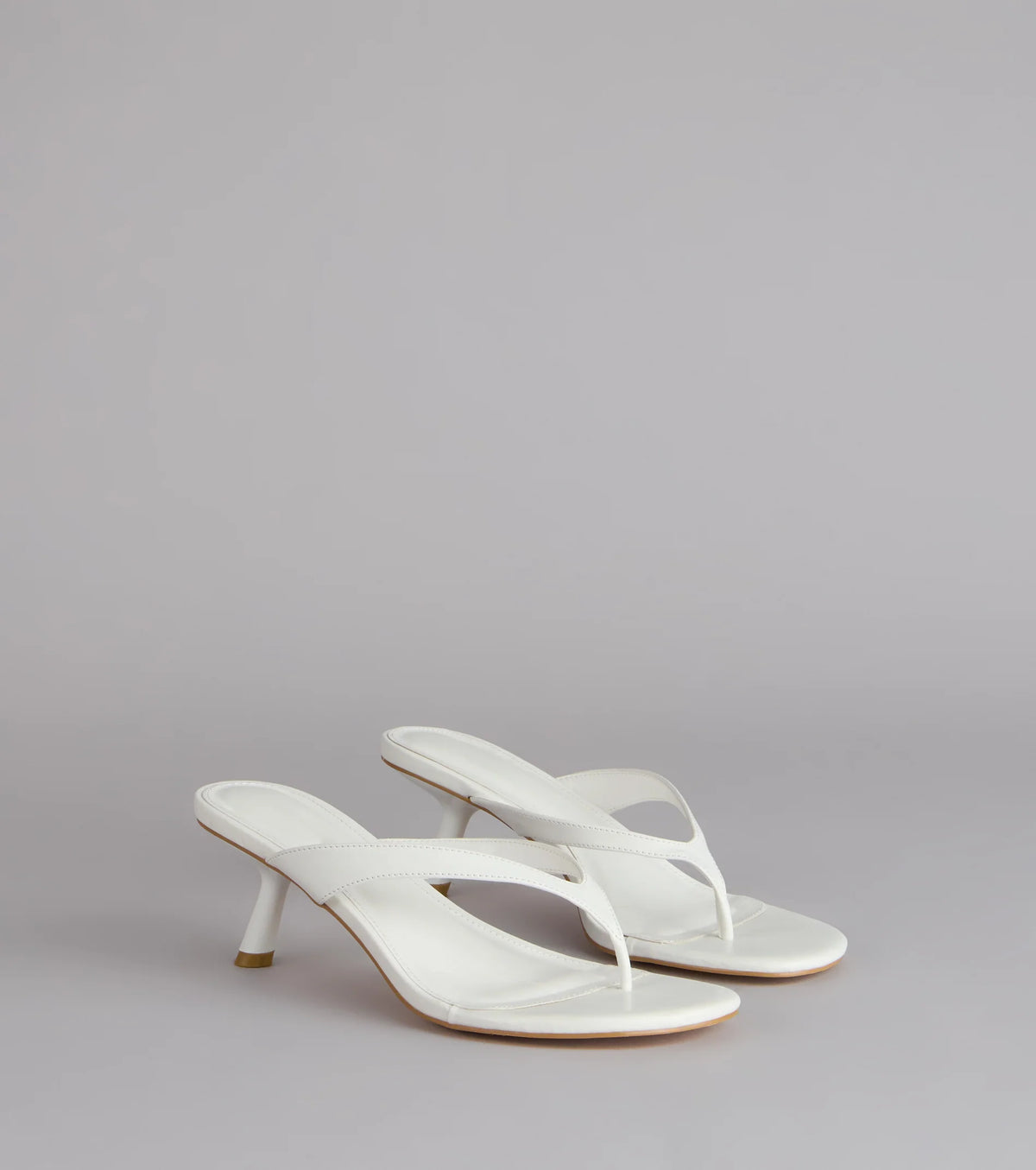 Exactly The Vibe Thong Kitten Heels