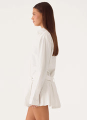 Calipso Shirt Dress - White