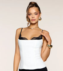 Classy With A Catch Corset Tank Top