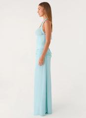 Soneva Corset Maxi Dress - Aqua
